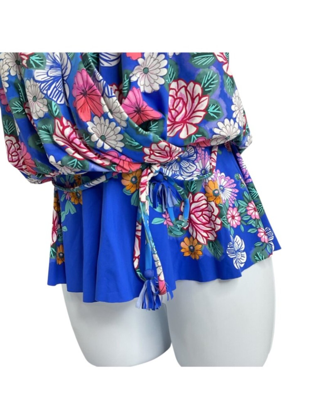 Johnny Was Swimsuit Womens Sz S Color Blast Tankini Top CSW8223-J Nwt $298 - Picture 3 of 11
